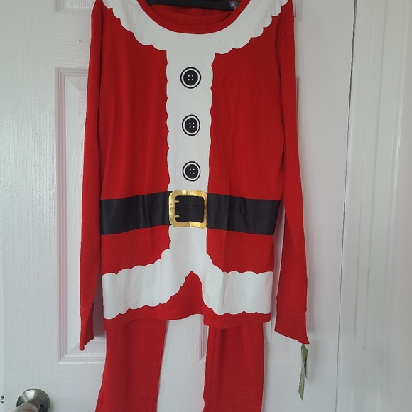 NWT Women's Red Santa Holiday Pajamas 2 Pieces Set Size XXL - Picture 4 of 4
